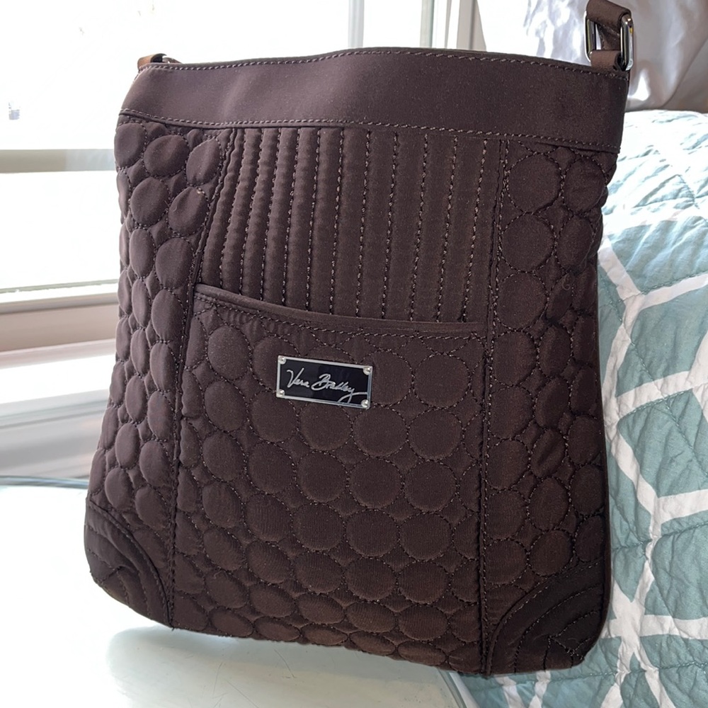 Vera Bradley, brown, cross body bag, barely used.